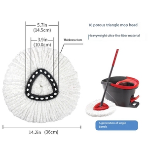 Đồ Gia Dụng Lau Xô Đặt Sợi Nhỏ Vải Bông Pad Cho Lau Đầu Thay Thế Làm Sạch Nhà Cung Cấp Chất Lượng Tốt - Product Image 6