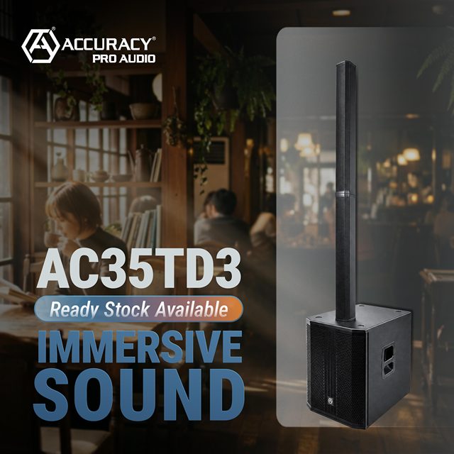 [CN StockAccuracy Pro Audio AC35TD3 15" LF Sound Column System Professional Active Column Array Speaker