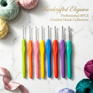 Venta al por mayor de fábrica: Agujas de tejer de metal con mango de silicona suave de 2-10 mm, herramienta de ganchillo para suéteres y accesorios de costura. - Product Image 5