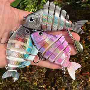 Ensemble <span class=keywords><strong>de</strong></span> leurres <span class=keywords><strong>de</strong></span> pêche multi-articulés SNEDA, leurres <span class=keywords><strong>d</strong></span>'appât artificiel réaliste avec action naturelle, kit <span class=keywords><strong>de</strong></span> leurres pour <span class=keywords><strong>eau</strong></span> salée avec minnow en plastique - Product Image 6