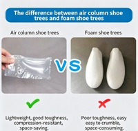 QPACK Nouveau design Coussin d'air gonflable en plastique en forme de sapin pour chaussures de Taekwondo, remplisseur et étireur