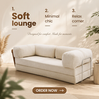 Modernes, schlichtes Cord-Schlafsofa mit vollständig abnehmbarem, waschbarem Bezug und hochdichtem Schaumstoff – ideal für moderne Wohnzimmer