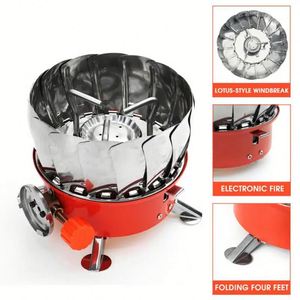 Mini réchaud de camping au kérosène pour cuisinière pliante haute puissance super résistante au vent - Product Image 3