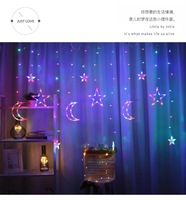 IP44 évalué extérieur LED étoile rideau chaîne décoration 1m goutte mur fenêtre fée pour mariage chambre éclairage décoratif