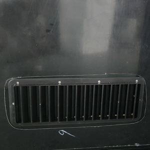 Portes de <span class=keywords><strong>caravane</strong></span> RV personnalisées 620x1400mm, entièrement noires, en alliage d'aluminium, à ouverture à gauche, avec aération - Product Image 2