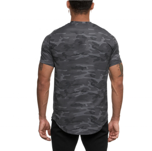 Hot Selling Mens Long Line Fashion Hip Hop <strong>Longline</strong> Men <strong>T</strong> <strong>Shirts</strong> Fast Dry Mesh Sport <strong>T</strong>-<strong>shirt</strong> for Men - Product Image 6