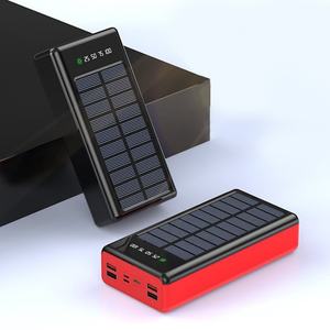 Cargadores Portátiles Universales con Logotipo Personalizado, 30000mAh, Cables Integrados, Cargador Solar para Exteriores - Product Image 1