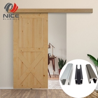 Rail coulissant en alliage d'aluminium sur mesure OEM, design moderne, pour porte coulissante, vente en gros, haute qualité