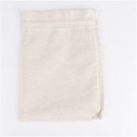 Nouvelle arrivée pochettes à cordon en toile de coton à point noué sacs d'emballage cadeau en gros en stock en vrac