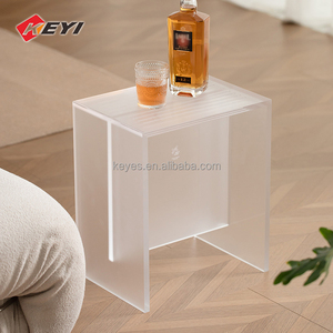 Chờ Đợi băng ghế Acrylic Ghế Giày giá phòng ngủ plexiglass rõ ràng Acrylic Phân phòng khách trong suốt Acrylic băng ghế dự bị - Product Image 3
