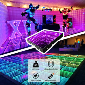 Luz LED para Piso de Escenario con Efecto Espejo 3D, RGB, Inalámbrica, Magnética, Portátil, Control por Aplicación, para Pasarelas, Bares, Propuestas de Matrimonio, Decoración Festiva - Product Image 2