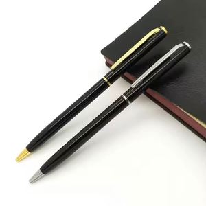 Custom <b>Simple</b> Ballpoint Pen for Office Hotel 1.0mm Writing Width Plastic Novelty Body Printable Logo for Front <b>Desk</b> Signatures - Product Image 3