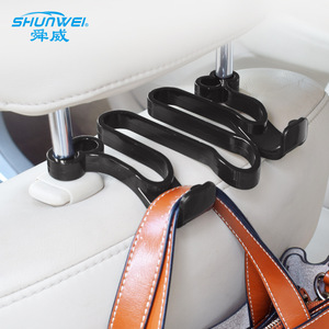 Shunwei car hooks, rear headrest <b>rods</b>, car hanging bags, sundry bags, handbags, car seat back hooks - Product Image 1