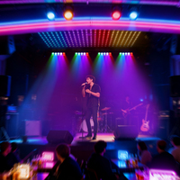 SHEHDS Wave LED 5x60W RGBW Zoom Luces de Escenario Móviles con Cabezal Móvil para DJ y Conciertos