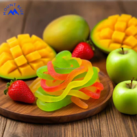 Fabricants en forme personnalisé aigre Halal moelleux fruité délicieux acidulé sucré savoureux doux riche sucré en peluche doux ver de gelée aigre bonbons