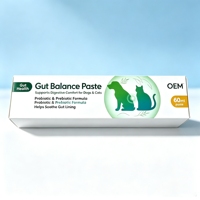 Complément alimentaire en pâte probiotique pour chiens et chats, riche en protéines, pour la santé digestive, la peau et le pelage, OEM 60 ml