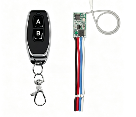 433MHz Wireless RF Remote Control DC6V 12V 24V Mirco Switch Receiver Module DIY With Long Range Transmitter Light ON/OFF