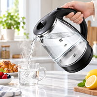 Bouilloire électrique en acier inoxydable de haute qualité, intelligente, 1500W, 2L, avec contrôle de la température, pour hôtel, bureau, usage domestique
