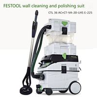 Ponceuse à sec sans fil Festool, aspirateur, polisseuse électrique pneumatique, ensemble de machines à poncer, outils pneumatiques anti-poussière