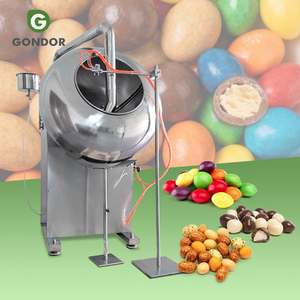 เครื่องเคลือบฟิล์มสำหรับเมล็ดถั่วอัลมอนด์ ลูกอม น้ำตาล ถั่วลิสงเคลือบ น้ำตาลทราย มะเดื่อ และช็อกโกแลตแบบเม็ดเล็ก - Product Image 1