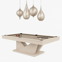 Mobilier d'intérieur de luxe Table de billard en bois de chêne Designs modernes Lit en ardoise 7ft 8ft 9ft Table de billard convertible Table de ping-pong