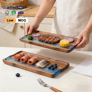 Nouveaux produits en gros très demandés : Plateau irrégulier créatif en bois massif et résine époxy, idéal pour la décoration <span class=keywords><strong>de</strong></span> la maison, <span class=keywords><strong>de</strong></span> la cuisine et des fêtes. - Product Image 6
