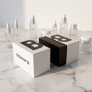 Boîte cadeau personnalisée imprimée UV pour vernis à ongles, soins de la peau et gloss pour faux <span class=keywords><strong>cils</strong></span>, avec couvercle en relief Ciel et Terre - Product Image 1