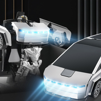 Voiture télécommandée RC 2.4G 1:18, robot transformable électrique avec lumière, jouet pour enfants, véhicule d'intérieur