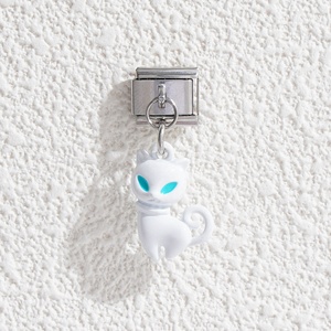 Nuevo Charm de Zorro Adorable, Dijes Italianos para Hacer Pulseras DIY, Pulsera de Dijes Italianos de Acero Inoxidable a la Moda - Product Image 2