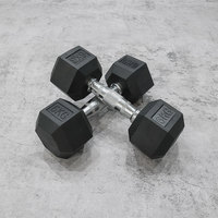 Vente directe d'usine Smartfit - Haltères hexagonaux en caoutchouc pour la salle de sport et la remise en forme - Ensemble d'haltères hexagonaux de 5 à 125 lb