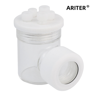 Cellule électrolytique à fenêtre en quartz optique Ariter, monocouche, à trois électrodes, scellée pour les tests optiques - Product Image 4