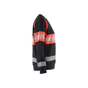 BLAKLADER - 340911589955XS Sweat-shirt haute visibilité pour femme Noir/Rouge-EAN 7330509856437 HI-VIS WORKWEAR - Product Image 3