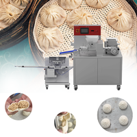 Machine automatique 220V pour la fabrication de soupes et de momos, en acier inoxydable de qualité alimentaire, capacité de 80 pièces/minute pour dim sum et xiaolongbao