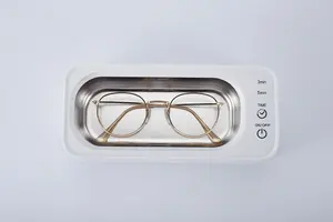 Mini limpiador de gafas ultrasónico de alta frecuencia de 300ml para limpiar relojes, joyería de plata, limpiador ultrasónico de gafas dentales