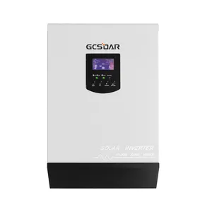 GCSOARストップサービスハイブリッドソーラーシステム5000wパワーLifepo4充電器オールインワンインバーターとリチウム電池工場価格