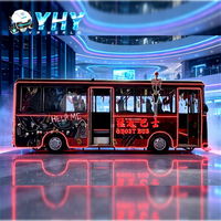 Simulateur de cinéma 9D YHY High Immersion VR Ghost Bus, machine d'attraction à thème effrayant, bus VR à thème d'horreur