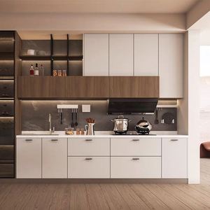 Juego Completo de Gabinetes de Cocina Modernos de Madera Sólida con Diseño de Última Generación - Product Image 1