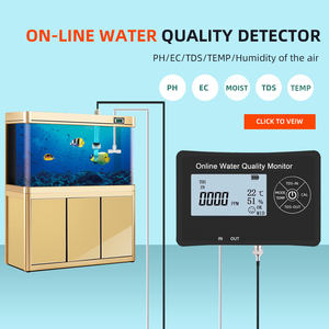 Probador de calidad del agua inteligente 5 en 1 en línea Monitor digital TDS/EC/PH/Temp/Humedad para acuicultura y peceras - Product Image 2