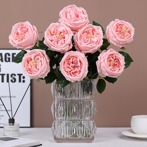 Flores Artificiales Mohua Ge Austin Rose, con Tacto Hidratante, para Decoración de Bodas y Hogar - Product Image 1
