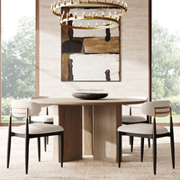 Chaises de salle à manger haut de gamme en acier inoxydable doré FERLY Luxe moderne