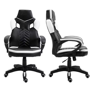 Chaise de jeu professionnelle style course, en cuir PU, pivotante et inclinable, ergonomique, pour ordinateur, bureau, maison, PC Gamer, 5604 Gaming - Product Image 6
