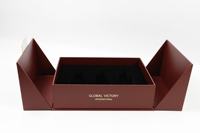 Boîte à parfum à double porte exquise, boîte à parfum personnalisée, emballage de luxe, boîte cadeau en carton rigide pour parfum