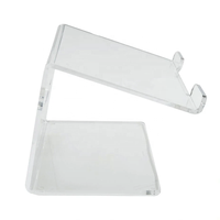 Support d'affichage moderne en acrylique transparent poli pour ordinateur portable