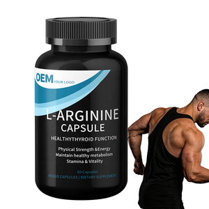 Arginina 99% OEM al por Mayor, Suplemento Vegano de L-Citrulina, Cápsulas de L-arginina para Entrenamientos, Potenciador del Rendimiento y la Resistencia para Hombres - Product Image 1
