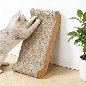 Atacado Arranhador para Gatos em Papelão Ondulado Resistente a Arranhões, Formato de Osso, com Design de Sofá e Cama - Product Image 3