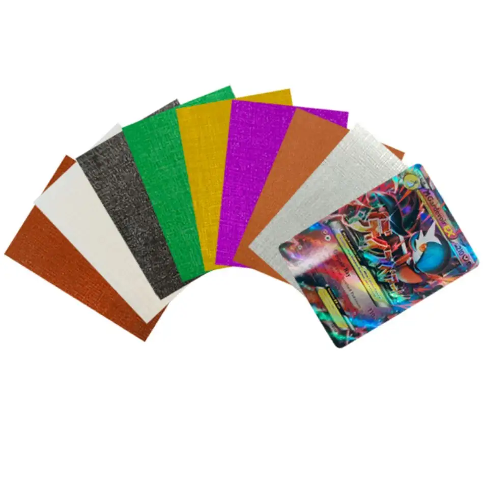 Custom TCG Yugioh Holographic Perfect Fit Protective Cover Standard Size Soft Game Photo Card TopDeck Collector Sleeves