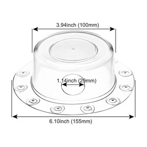 Cubierta de drenaje de desbordamiento de baño sin fondo para bañera, Spa y accesorios de baño, bloque de drenaje, tapón de agua, baño de 6,1 "de diámetro transparente - Product Image 1