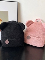 Nouveau sac en peluche Teddy Bear-Sac à dos tendance de style dessin animé avec double bandoulière