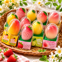 Meilleures ventes d'usine, certificat Halal, crème glacée en forme de fruits 3D, mangue, raisin, pêche, avec prix compétitif pour les distributeurs