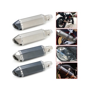 Silencieux d'échappement de moto en acier inoxydable modifié de haute qualité 310mm 370mm pour 250cc 300cc 600cc moto - Product Image 5